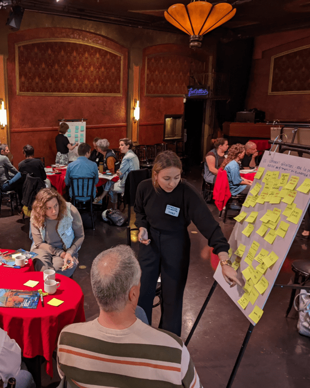 Atelier de travail sur l'identité du quartier avec les acteurs des milieux culturel, communautaire, commercial et scolaire.